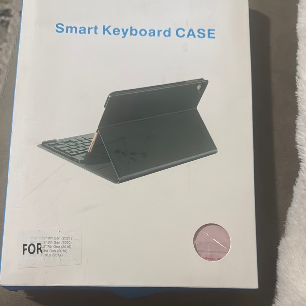 Pink Tablet Keyboard Case with Integrated Stand
